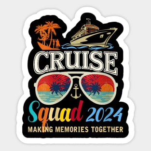 Cruise Squad 2024 Summer Vacation Matching Family Sticker